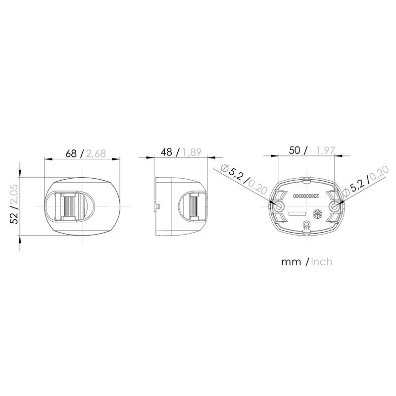 AQUA SIGNAL Navigation Lights Series 34 Side Mount LED Port Navigation Light 3 AQUA SIGNAL Navigation Lights Series 34 Side Mount LED Port Navigation Light - Image 3
