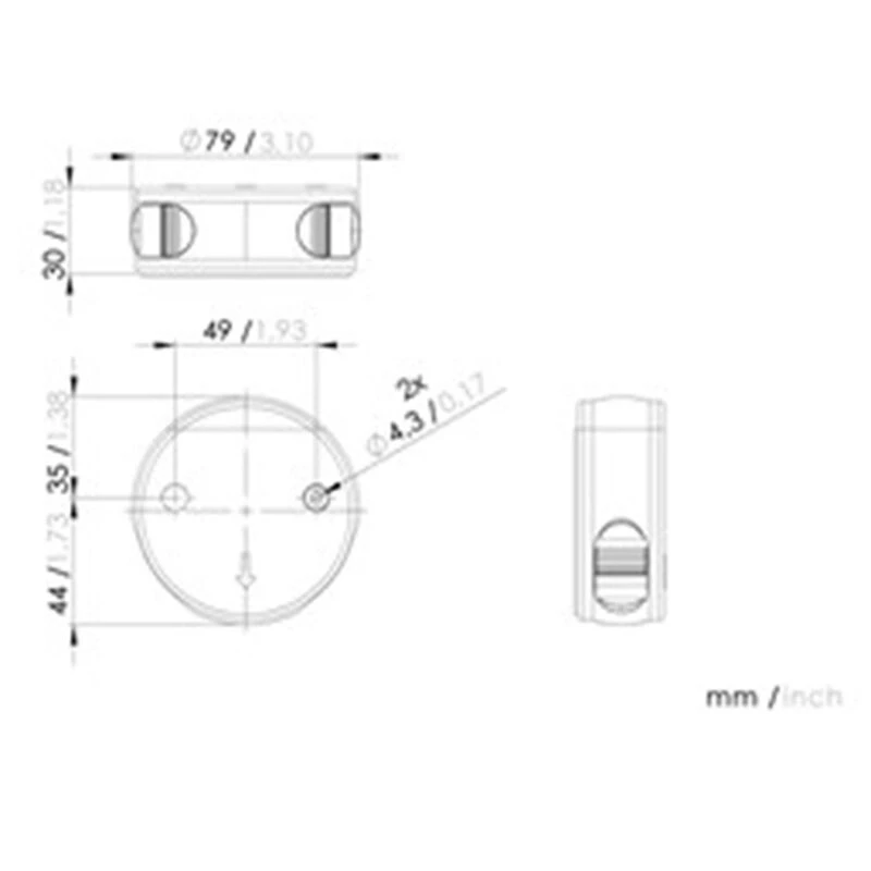 AQUA SIGNAL Navigation Lights Series 34 Deck Mount Bi-Color LED Navigation Light 3 AQUA SIGNAL Navigation Lights Series 34 Deck Mount Bi-Color LED Navigation Light - Image 3
