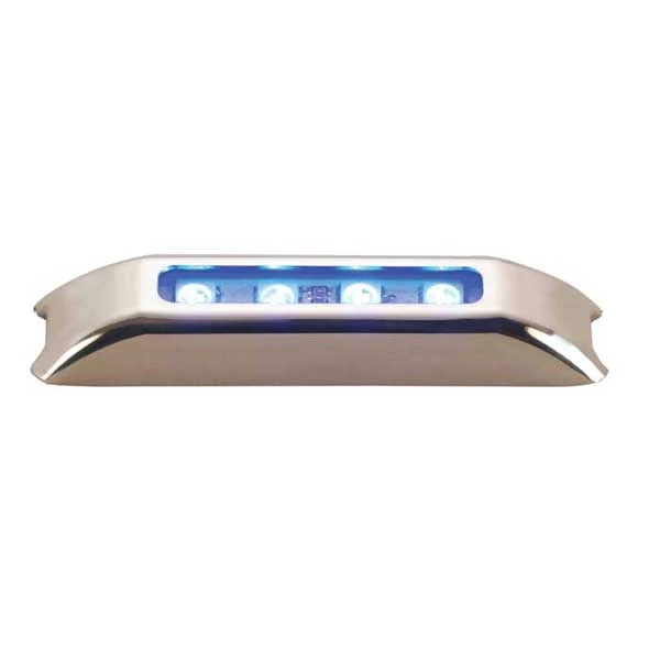 WEST MARINE Led Interior Boat Lights Stainless Steel LED Light Strip, Blue 1 WEST MARINE Led Interior Boat Lights Stainless Steel LED Light Strip, Blue