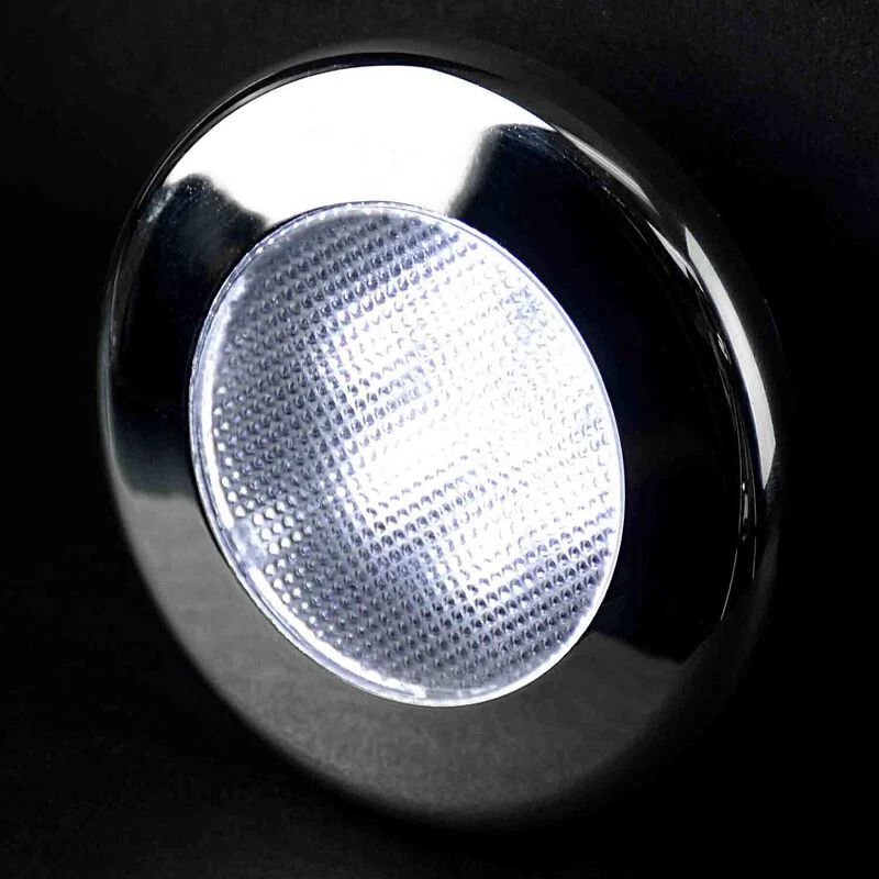 WEST MARINE Led Interior Boat Lights Three-Bezel Interior LED Flood Light, White 2 WEST MARINE Led Interior Boat Lights Three-Bezel Interior LED Flood Light, White - Image 2