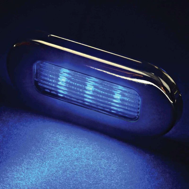 WEST MARINE Utility Lights Oval Blue LED Utility Light 2 WEST MARINE Utility Lights Oval Blue LED Utility Light - Image 2