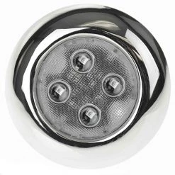 WEST MARINE Led Interior Boat Lights Stainless Steel Surface-Mount 3" LED Light, White