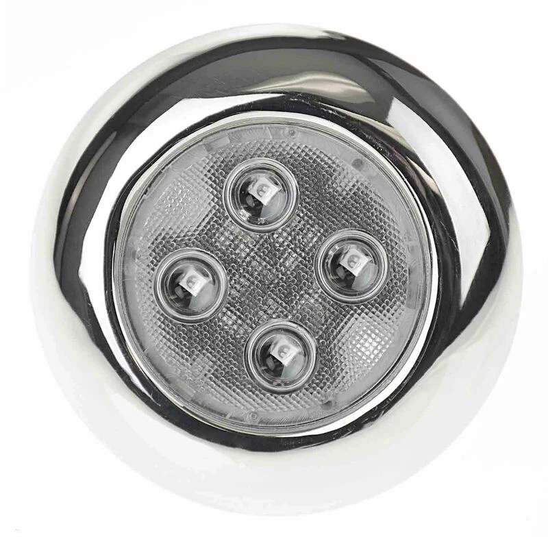 WEST MARINE Led Interior Boat Lights Stainless Steel Surface-Mount 3" LED Light, Blue 1 WEST MARINE Led Interior Boat Lights Stainless Steel Surface-Mount 3" LED Light, Blue