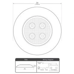 WEST MARINE Led Interior Boat Lights Stainless Steel Surface-Mount 3" LED Light, Blue 5 WEST MARINE Led Interior Boat Lights Stainless Steel Surface-Mount 3" LED Light, Blue -Lighting Sales Shop 12645115 3 1500.13092018103032