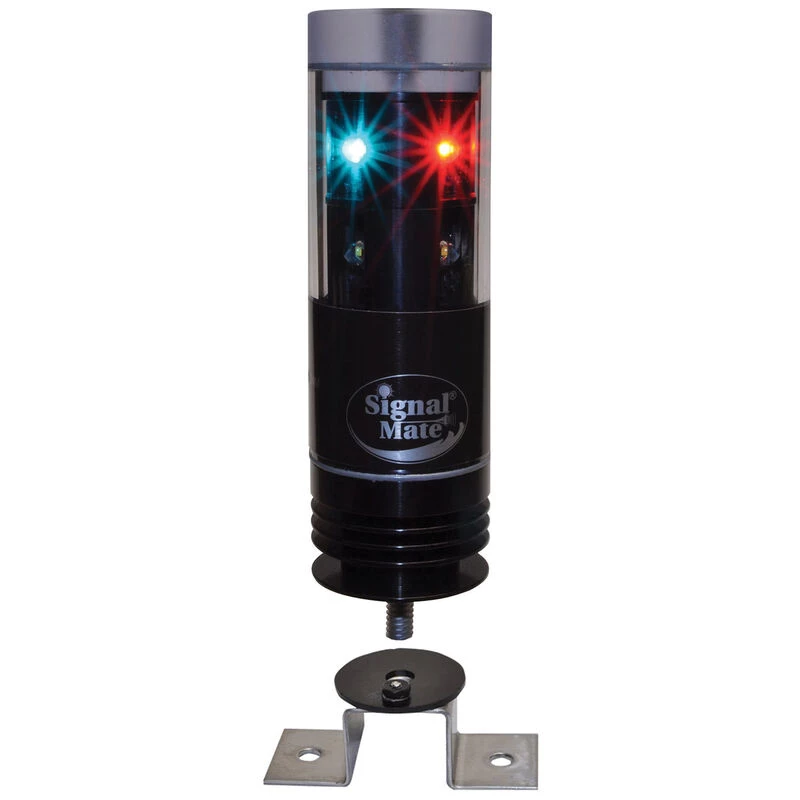 SIGNAL MATE Navigation Lights Pedestal Mount Tri-Color LED Navigation Light With Anchor Light, 2-Wire 3 SIGNAL MATE Navigation Lights Pedestal Mount Tri-Color LED Navigation Light With Anchor Light, 2-Wire - Image 3