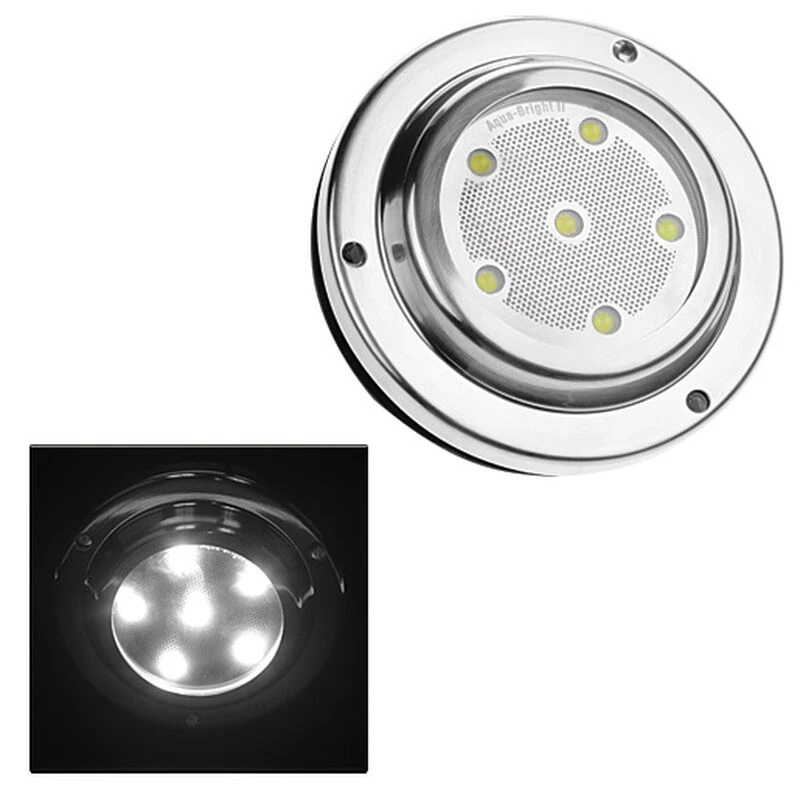 WEST MARINE Underwater Lights Aqua-Bright II High-Intensity White LED Underwater Light 2-Pack 2 WEST MARINE Underwater Lights Aqua-Bright II High-Intensity White LED Underwater Light 2-Pack - Image 2