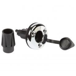 WEST MARINE Pole Light Bases Replacement Pole Light Base Black Nylon With Stainless Cover