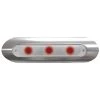 TACO MARINE Spreader Lights LED Deck Light, Pipe Mount, Red