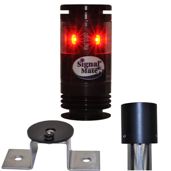 SIGNAL MATE Navigation Lights Pedestal Mount Red LED All-Round Navigation Light 1 SIGNAL MATE Navigation Lights Pedestal Mount Red LED All-Round Navigation Light