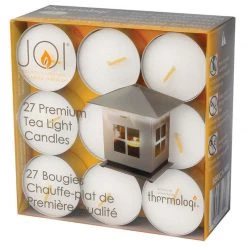 CAFRAMO Lanterns JOI Tea Light Replacement Candles, 27-Pack