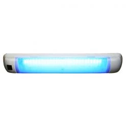 AQUA SIGNAL Led Interior Boat Lights Maputo Rectangular LED, White/Blue W/ Rocker Switch