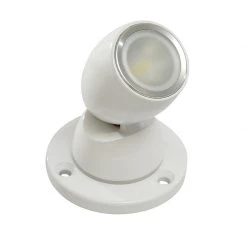 LUMITEC LIGHTING Courtesy Lights GAI2 Positionable LED Light With Heavy-Duty Base, Full-Color Output With White Housing