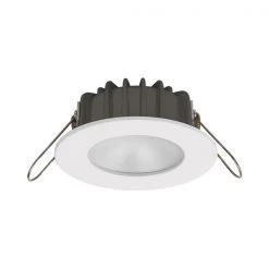 IMTRA CORPORATION Courtesy Lights PowerLED Downlight 10 To 30V DC White Trim Ring Cool White 2 X 3 Watts High Flux LED IP65