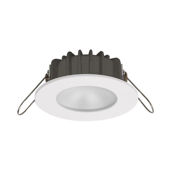 IMTRA CORPORATION Courtesy Lights PowerLED Downlight 10 To 30V DC White Trim Ring Cool White 2 X 3 Watts High Flux LED IP65 1 IMTRA CORPORATION Courtesy Lights PowerLED Downlight 10 To 30V DC White Trim Ring Cool White 2 X 3 Watts High Flux LED IP65