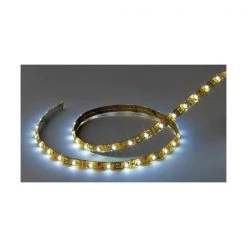 IMTRA CORPORATION Led Interior Boat Lights Flexible LED Strip Tape 12V DC Cool White 4' Length With Wire Leads IP65