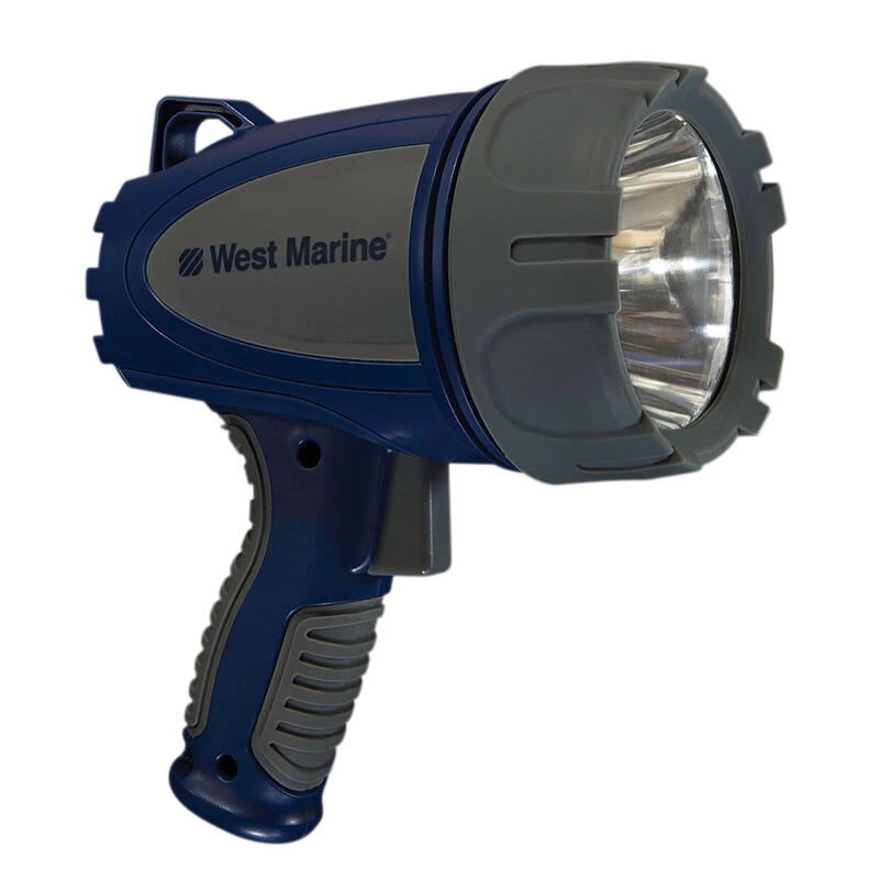 WEST MARINE Hand Held Spotlights Waterproof 550-Lumen Rechargeable LED Spotlight 1 WEST MARINE Hand Held Spotlights Waterproof 550-Lumen Rechargeable LED Spotlight