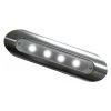 TACO MARINE Floodlights 4-LED Pipe-Mount Deck Light, Aluminum Housing