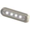 TACO MARINE Floodlights 4-LED Flat-Mount Deck Light, White Housing