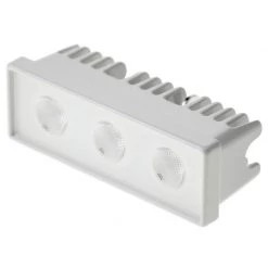 WEST MARINE Spreader Lights Three LED Aluminum Spreader/Docking Light With Stainless Steel Bracket, Blue/White