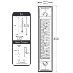 WEST MARINE Utility Lights 4" LED Utility Strip Light With Gasket, Blue -Lighting Sales Shop 18513986 5 1500