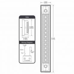 WEST MARINE Utility Lights 6" LED Utility Strip Light With Gasket, Blue -Lighting Sales Shop 18514018 5 1500