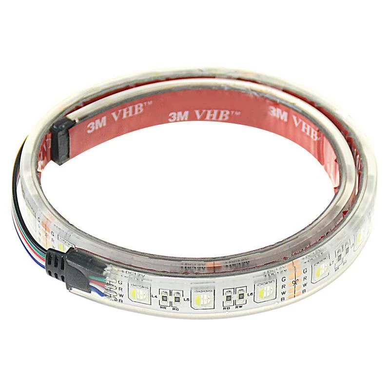 WEST MARINE Led Interior Boat Lights 18" LED Flexible Strip Light With Self Adhesive Backing, RGBW 1 WEST MARINE Led Interior Boat Lights 18" LED Flexible Strip Light With Self Adhesive Backing, RGBW