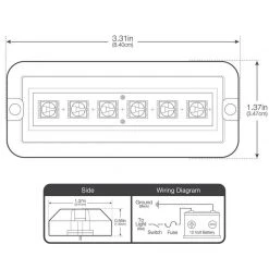 WEST MARINE Underwater Lights Rectangular Six LED Underwater Light, White, 2-Pack -Lighting Sales Shop 18514117 4 1500