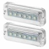 WEST MARINE Underwater Lights Rectangular Six LED Underwater Light, RGBW, 2-Pack
