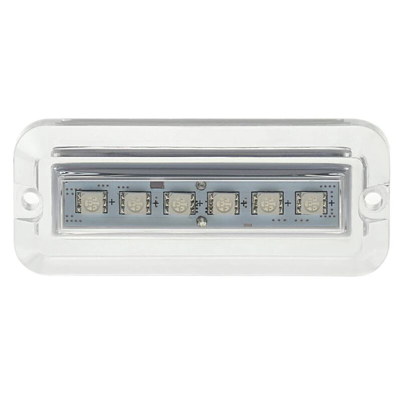 WEST MARINE Underwater Lights Rectangular Six LED Underwater Light, RGBW, 2-Pack 2 WEST MARINE Underwater Lights Rectangular Six LED Underwater Light, RGBW, 2-Pack - Image 2
