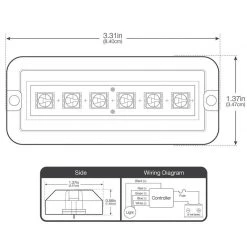 WEST MARINE Underwater Lights Rectangular Six LED Underwater Light, RGBW, 2-Pack 15 WEST MARINE Underwater Lights Rectangular Six LED Underwater Light, RGBW, 2-Pack -Lighting Sales Shop 18514141 8 1500