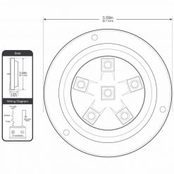 WEST MARINE Underwater Lights Round Six LED Underwater Light With Stainless Steel Bezel, Green, 2-Pack -Lighting Sales Shop 18514174 4 1500