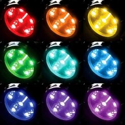 WEST MARINE Underwater Lights Round Six LED Underwater Light With Stainless Steel Bezel, RGBW, 2-Pack -Lighting Sales Shop 18514182 7 1500