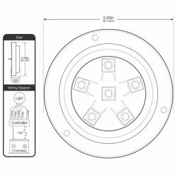 WEST MARINE Underwater Lights Round Six LED Underwater Light With Stainless Steel Bezel, RGBW, 2-Pack -Lighting Sales Shop 18514182 8 1500