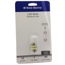 WEST MARINE Replacement Bulbs Festoon 31mm LED Bulb
