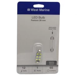 WEST MARINE Replacement Bulbs Festoon 39mm LED Bulb