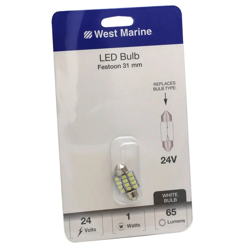WEST MARINE Replacement Bulbs Festoon 31mm LED Bulb 1 WEST MARINE Replacement Bulbs Festoon 31mm LED Bulb