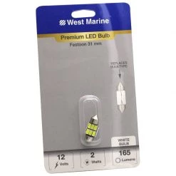 WEST MARINE Replacement Bulbs Festoon 31mm LED Premium Bulb