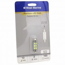 WEST MARINE Replacement Bulbs Festoon 39mm LED Premium Bulb