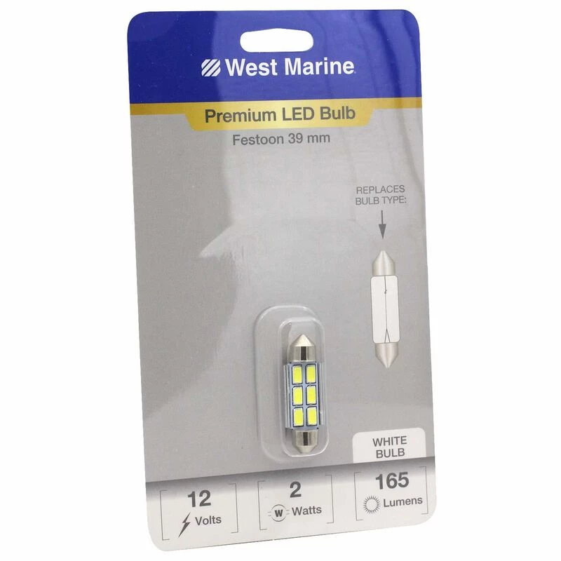 WEST MARINE Replacement Bulbs Festoon 39mm LED Premium Bulb 1 WEST MARINE Replacement Bulbs Festoon 39mm LED Premium Bulb