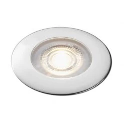 AQUA SIGNAL Led Interior Boat Lights Atlanta LED Downlight, Warm White, 10-30VDC, Stainless Steel Trim Ring