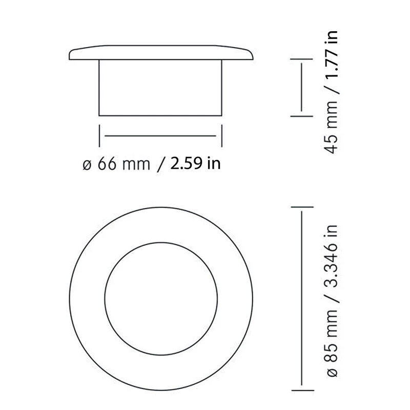 AQUA SIGNAL Led Interior Boat Lights Atlanta LED Downlight, Warm White, 10-30VDC, Stainless Steel Trim Ring 2 AQUA SIGNAL Led Interior Boat Lights Atlanta LED Downlight, Warm White, 10-30VDC, Stainless Steel Trim Ring - Image 2