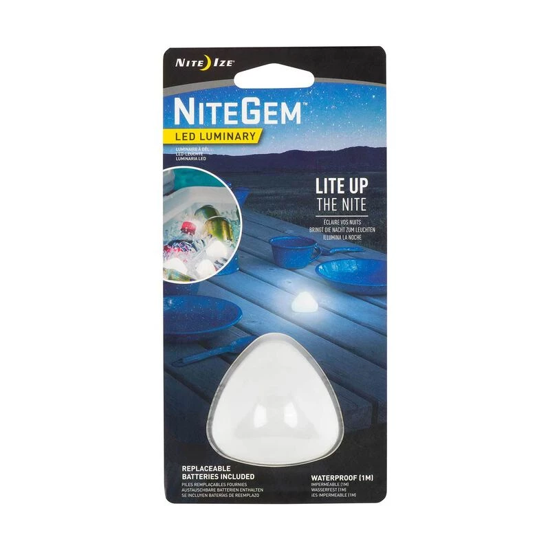 NITE IZE Courtesy Lights NiteGem™ LED Luminary, White 1 NITE IZE Courtesy Lights NiteGem™ LED Luminary, White