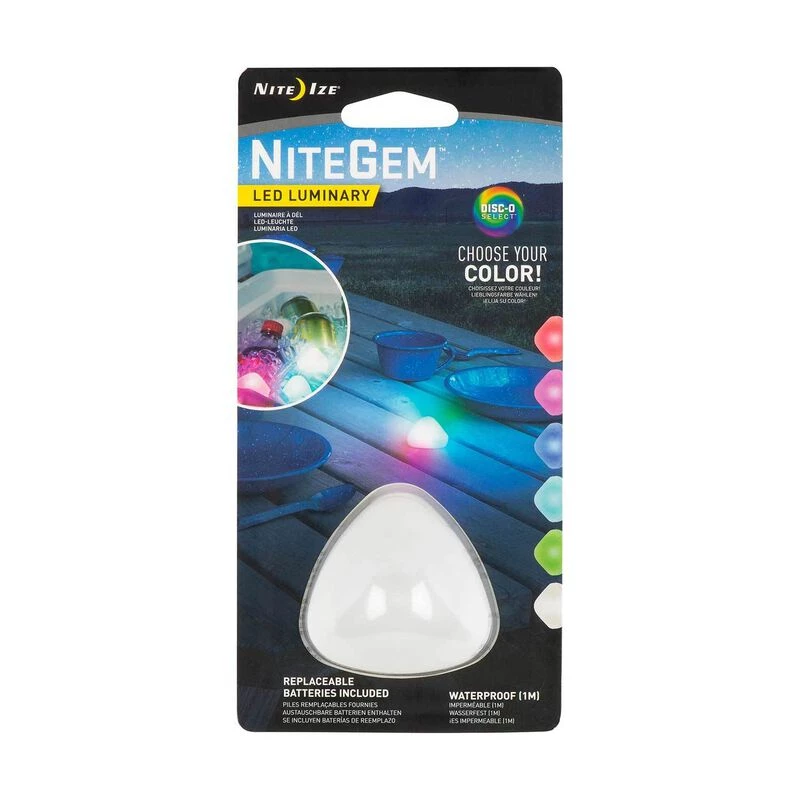 NITE IZE Courtesy Lights NiteGem™ LED Luminary - Disc-O Select™ 1 NITE IZE Courtesy Lights NiteGem™ LED Luminary - Disc-O Select™