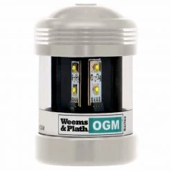 WEEMS & PLATH Navigation Lights OGM Series Q Collection Mast Mount Deluxe LED Steaming/Anchor Navigation Light