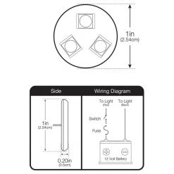 SEAVOLT Led Interior Boat Lights 1" Mini Stick-On LED Light, White, 2-Pack 5 SEAVOLT Led Interior Boat Lights 1" Mini Stick-On LED Light, White, 2-Pack -Lighting Sales Shop 20233219 3 1500.30062021100209
