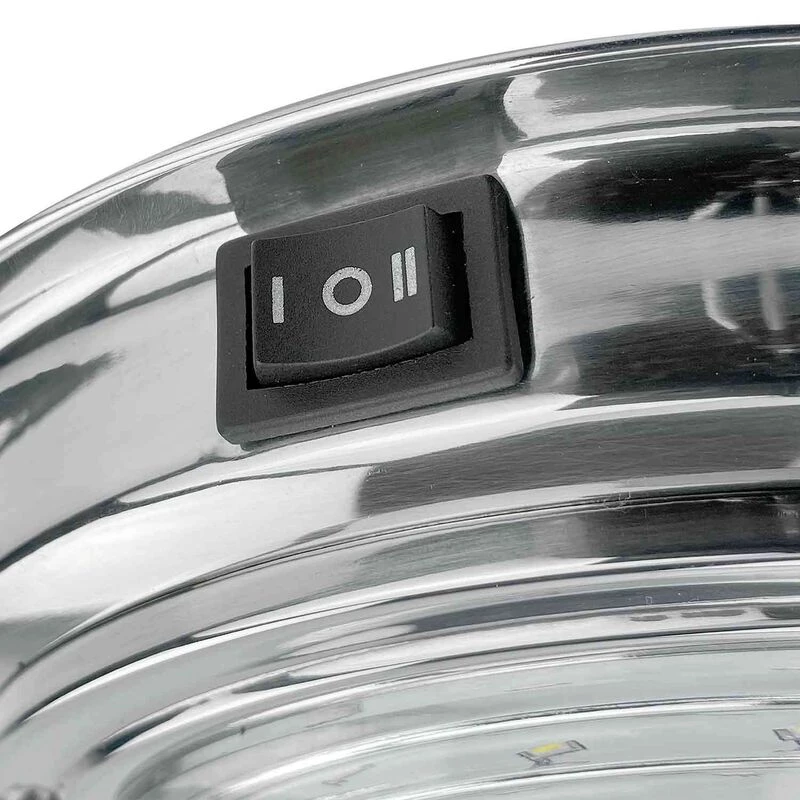 SEAVOLT Interior Lighting 6 7/8" Stainless Steel LED Dome Light, White/Red 3 SEAVOLT Interior Lighting 6 7/8" Stainless Steel LED Dome Light, White/Red - Image 3