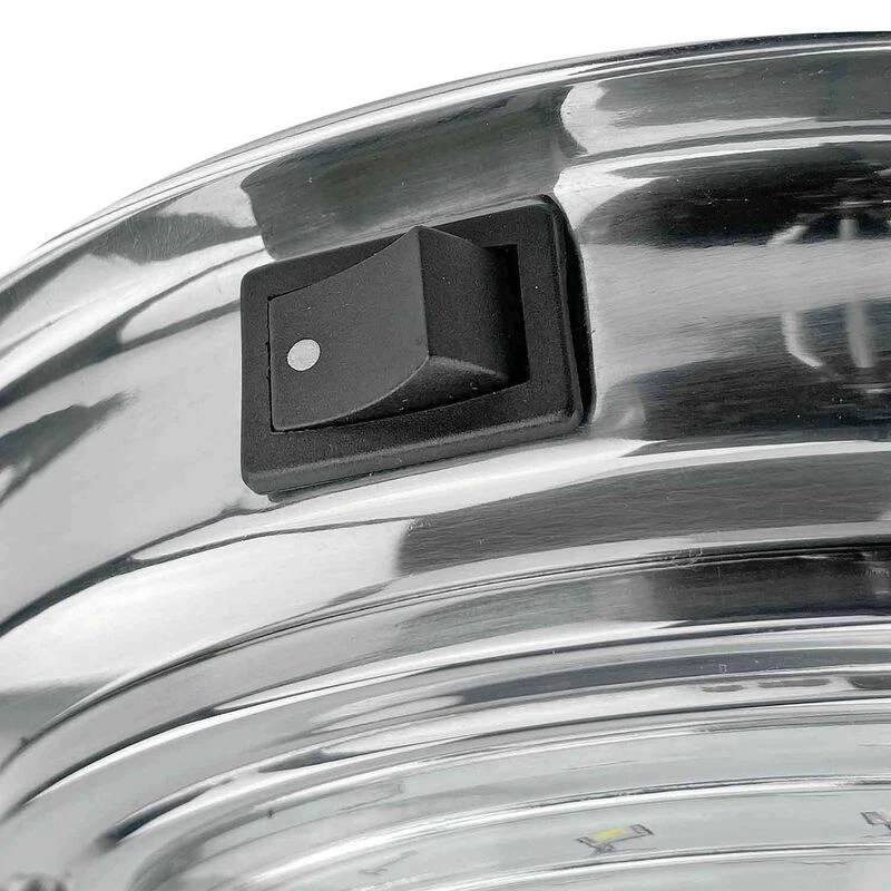 SEAVOLT Interior Lighting 6 7/8" Stainless Steel LED Dome Light, White 3 SEAVOLT Interior Lighting 6 7/8" Stainless Steel LED Dome Light, White - Image 3