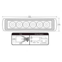 SEAVOLT Spreader Lights Six LED Spreader Light, White 11 SEAVOLT Spreader Lights Six LED Spreader Light, White -Lighting Sales Shop 20233300 6 1500.09072021110021