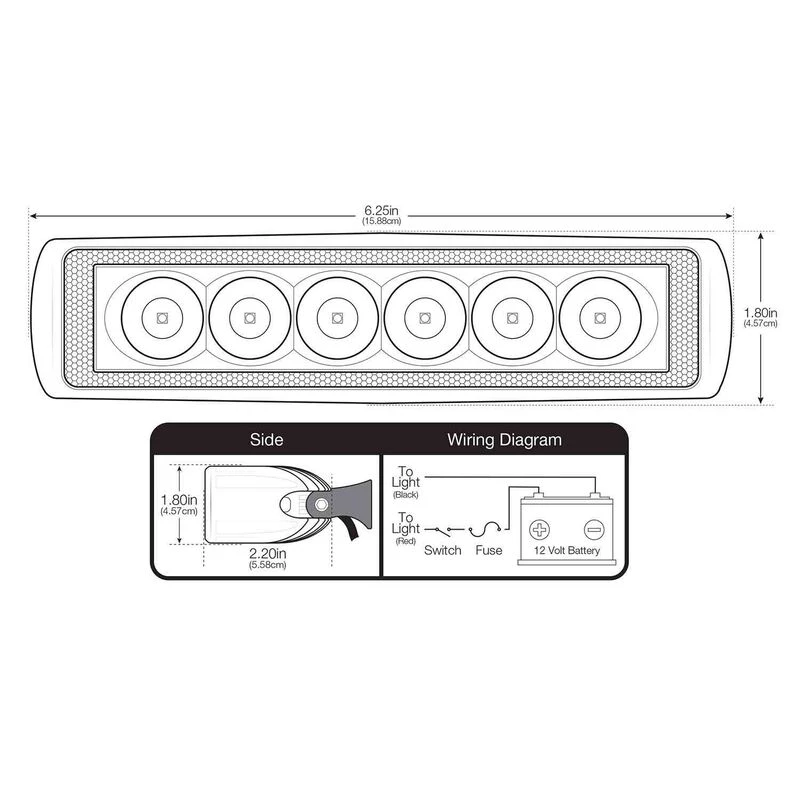 SEAVOLT Spreader Lights LED Spreader Light, White/Blue 7 SEAVOLT Spreader Lights LED Spreader Light, White/Blue - Image 7