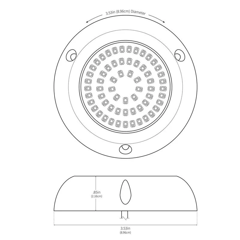 SEAVOLT Underwater Lights 3 1/2" Underwater LED Light With Plastic Housing, RGB 8 SEAVOLT Underwater Lights 3 1/2" Underwater LED Light With Plastic Housing, RGB - Image 8